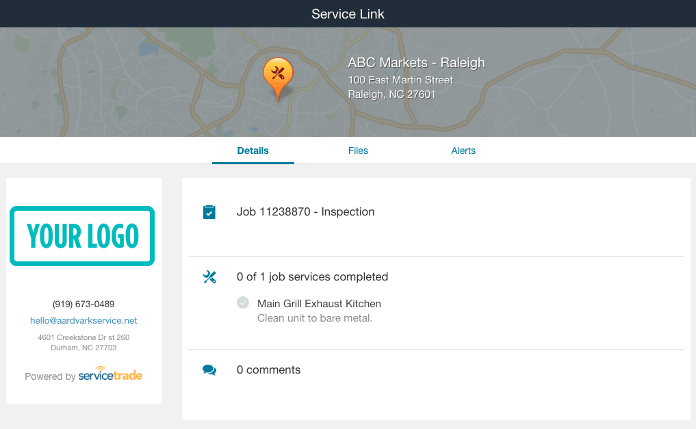 service portal online service account powered by servicetrade