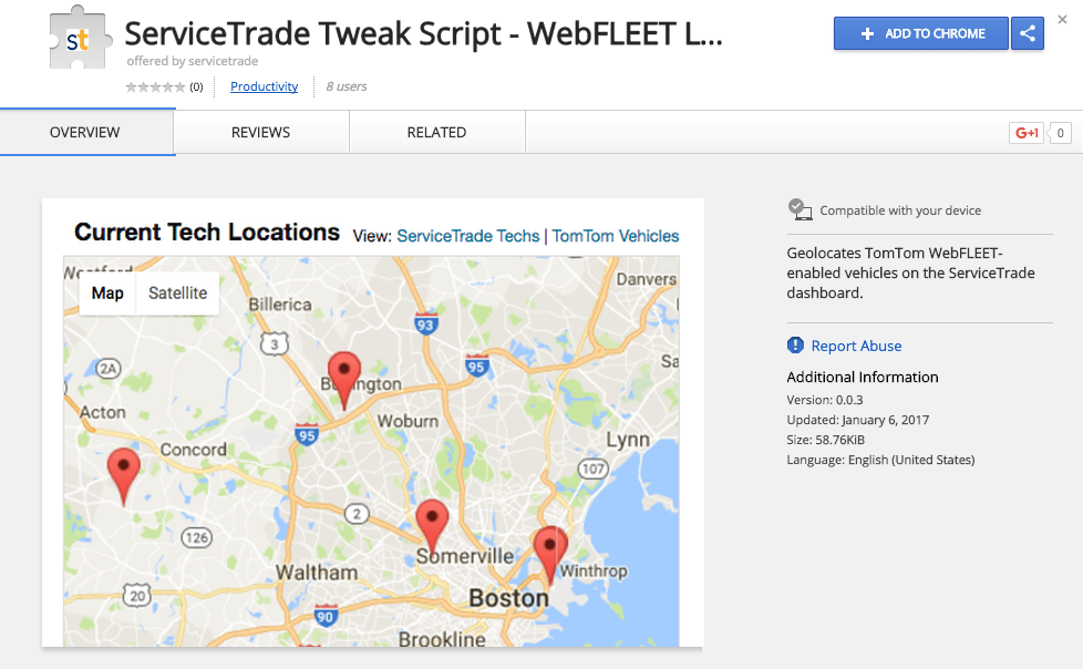 Tomtom Integration Servicetrade Want
